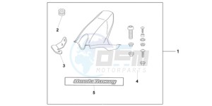 CBR1000RA9 UK - (E / ABS) drawing HUGGER CANDY TAHTIAN BLUE