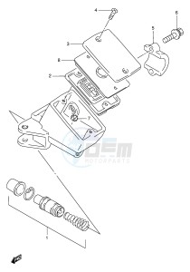 GSX-R1100W (E2) drawing FRONT MASTER CYLINDER (MODEL S T V W)