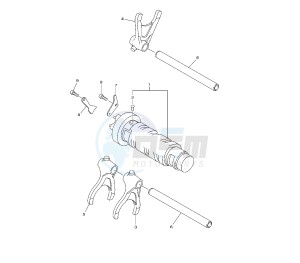 XJ6-F DIVERSION 600 drawing SHIFT CAM AND FORK