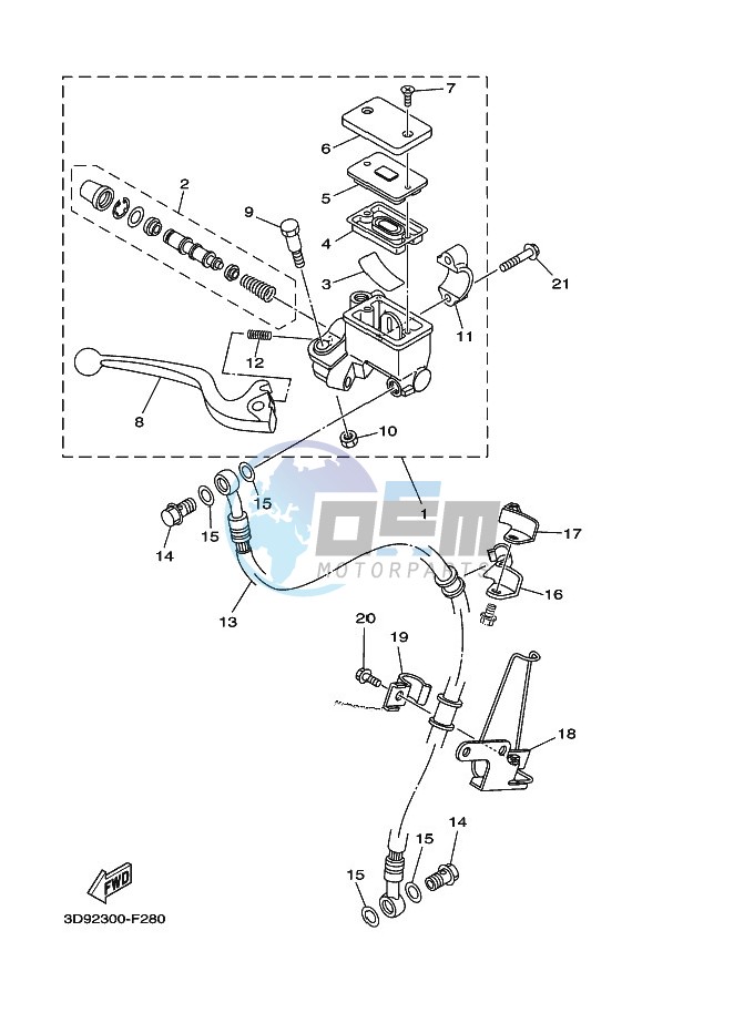 FRONT MASTER CYLINDER