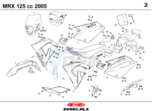 MRX-125-4T-RED drawing COWLING