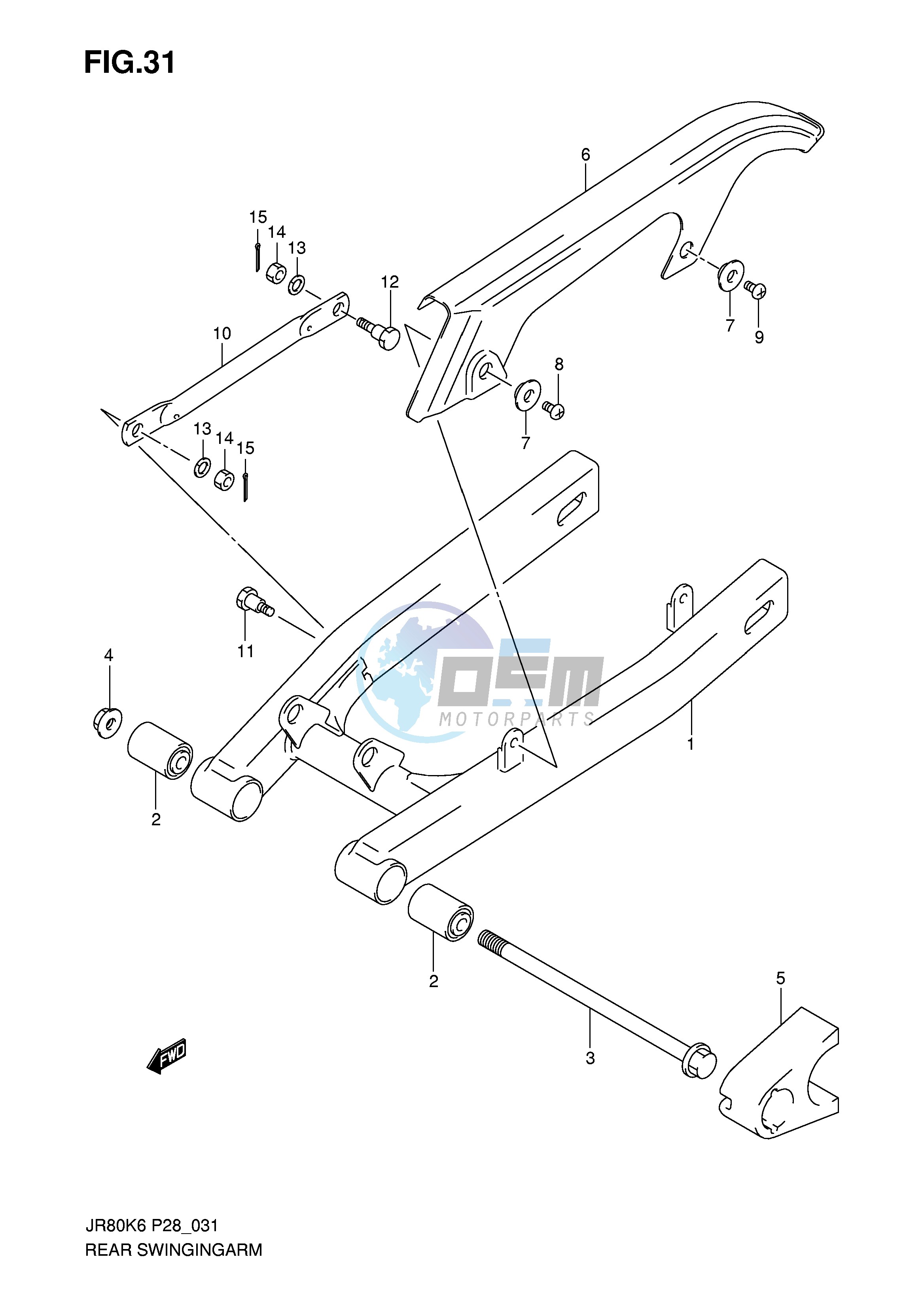 REAR SWINGING ARM