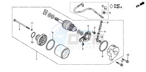 CBR125RW drawing STARTING MOTOR