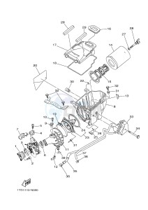 YFZ450R YFZ450RE (1TD3) drawing INTAKE