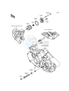 KX450F KX450HGF EU drawing Oil Filter