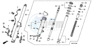 CB13009 Europe Direct - (ED / MME TWO) drawing FRONT FORK