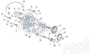 Scarabeo 100 4T e3 drawing Transmission