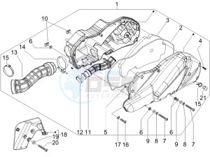 Beverly 125 Sport e3 drawing Air filter