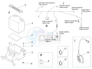 RS4 50 2T (CH, EU, JP) drawing Central electrical system