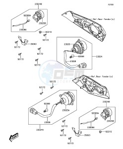 BRUTE FORCE 300 KVF300CFF EU drawing Taillight(s)