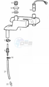 ATLANTIS BULLET - 50 cc VTHAL1AE2 Euro 2 2T AC FRA drawing Oil tank (Positions)