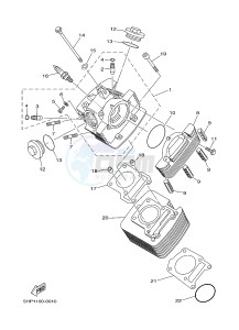 TT-R125 TT-R125LW (19CR) drawing CYLINDER