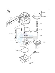 ZR 1100 C [ZRX1100] (C3-C4) drawing CARBURETOR PARTS