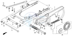 MT50S drawing SWINGARM