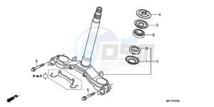 XL700VA9 France - (F / ABS CMF) drawing STEERING STEM