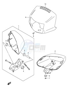 LT-F500F (P24) drawing HEADLAMP HOUSING