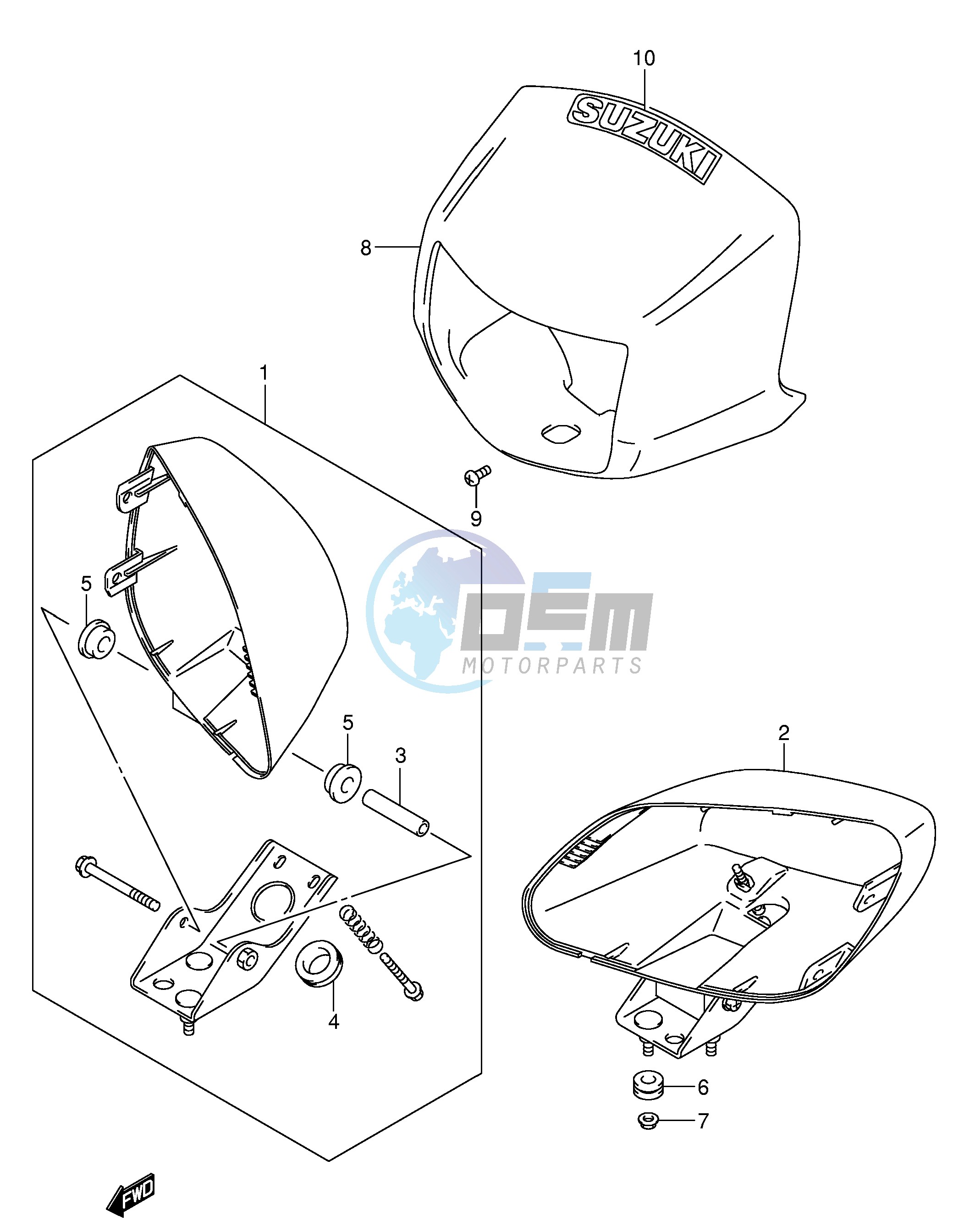 HEADLAMP HOUSING