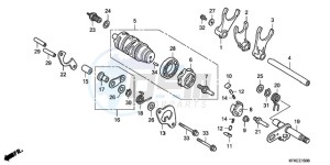 VTR2509 F / CMF LL drawing GEARSHIFT DRUM