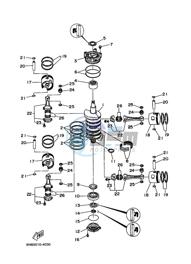 CRANKSHAFT--PISTON