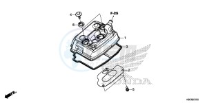 CRF250R Europe Direct - (ED) drawing CYLINDER HEAD COVER