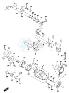 RM-Z450 drawing GEAR SHIFTING