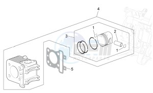 Scarabeo 100 4T e3 net drawing Cylinder - Piston