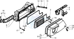 X9 250 drawing Air Cleaner