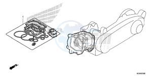 SH125ADSE SH125ADS UK - (E) drawing GASKET KIT A