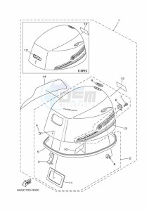 F15CMHL drawing FAIRING-UPPER