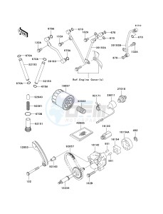 KVF700 D [PRAIRIE 700 4X4 TEAM GREEN SPECIAL EDITION] (D1) D1 drawing OIL PUMP_OIL FILTER