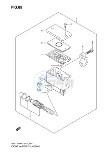 GSF1250 (E2) Bandit drawing FRONT MASTER CYLINDER (SEE NOTE)