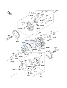 KAF 620 C [MULE 2500] (C1-C5) [MULE 2500] drawing FRONT HUBS_BRAKES