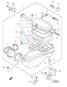 AN250 (E2) Burgman drawing AIR CLEANER