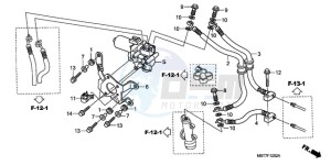 XL1000VA9 UK - (E / ABS MKH) drawing ABS UNIT (REAR)