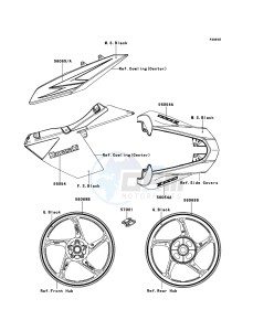 Z1000 ZR1000DCF FR GB XX (EU ME A(FRICA) drawing Decals(Black)