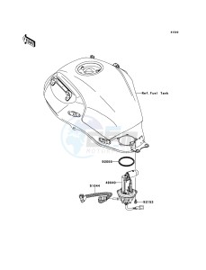 VERSYS_ABS KLE650DEF XX (EU ME A(FRICA) drawing Fuel Pump