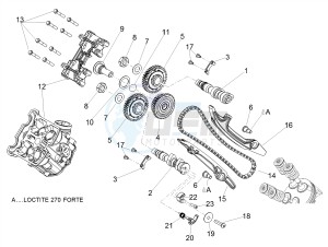 DORSODURO 900 E4 ABS (NAFTA) drawing Front cylinder timing system