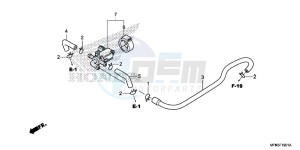 CB1000RE CB1000R E drawing AIR INJECTION CONTROL VALVE