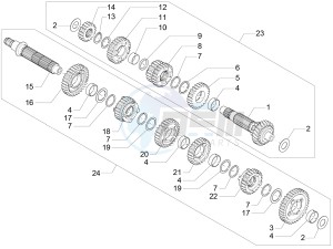 V7 II Racer ABS 750 drawing Gear box