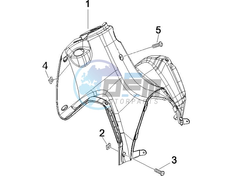 Front glove-box - Knee-guard panel