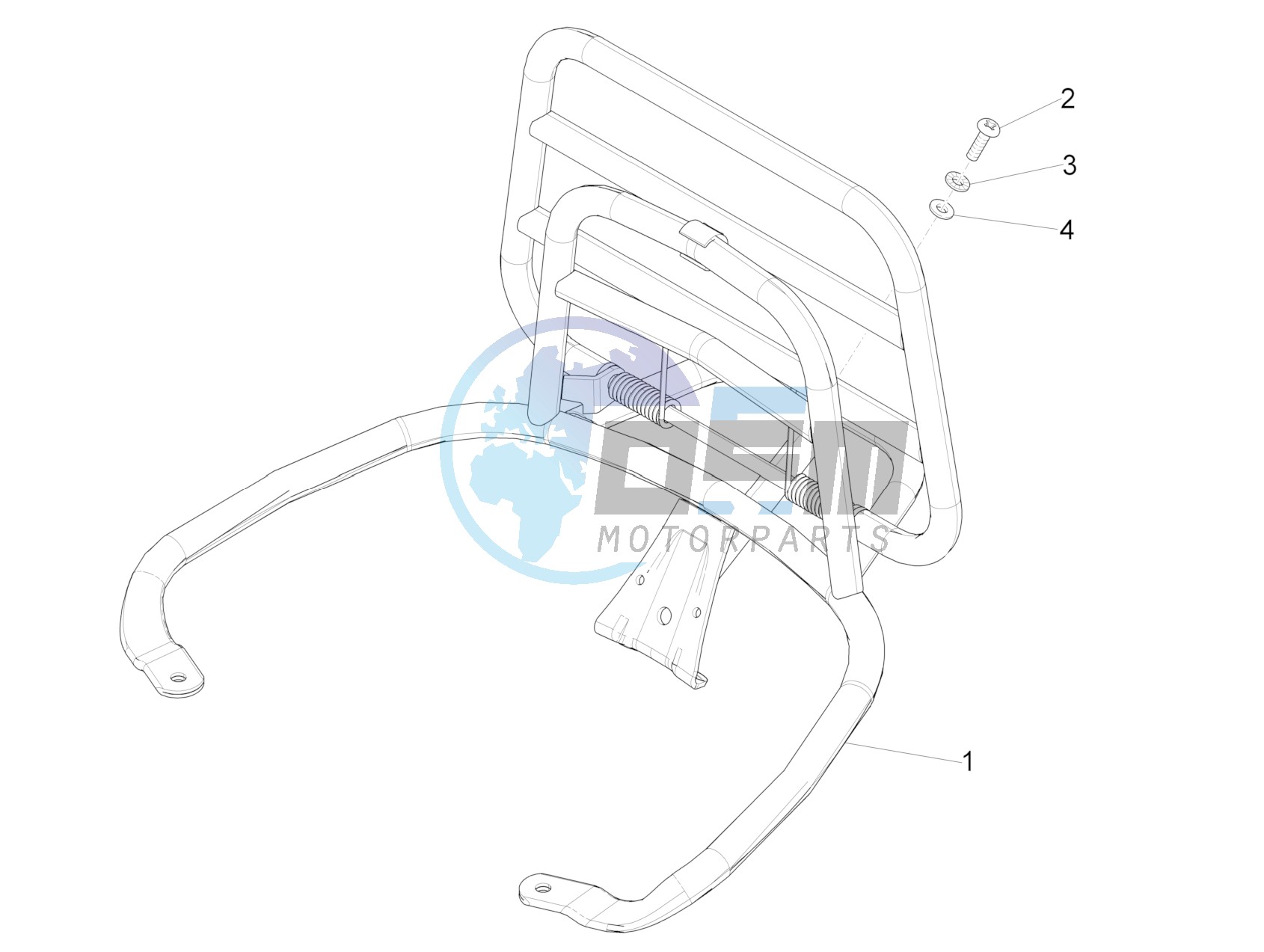 Rear luggage rack