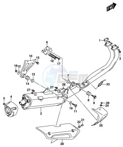 AN650 BURGMAN drawing AIR CLEANER