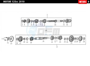 MARATHON-125-AC-WHITE drawing GEARS