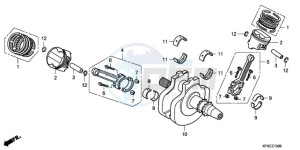 VTR2509 France - (F / CMF LL MK) drawing CRANKSHAFT/PISTON