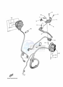 MT-09-SP MTN890D (BAMP) drawing HANDLE SWITCH & LEVER