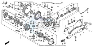 TRX300FW FOURTRAX 300 4X4 drawing FRONT FINAL GEAR