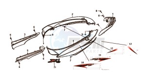 JET 4 50cc (L8) EU EURO4 drawing COWLING