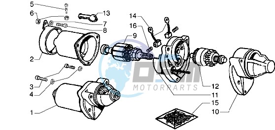 Starting motor