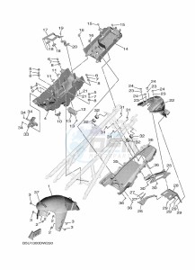 TRACER 9 MTT890 (B5U9) drawing FENDER