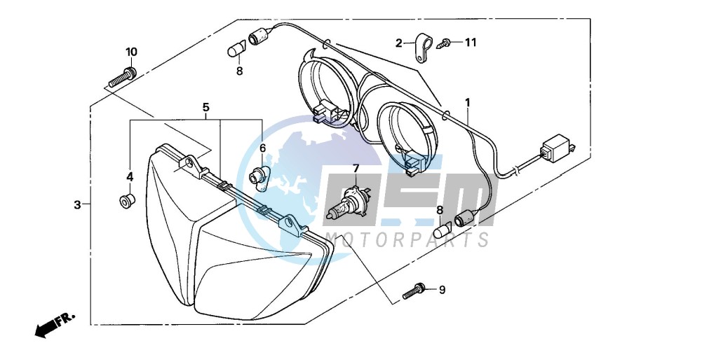 HEADLIGHT (CBF600S/SA)